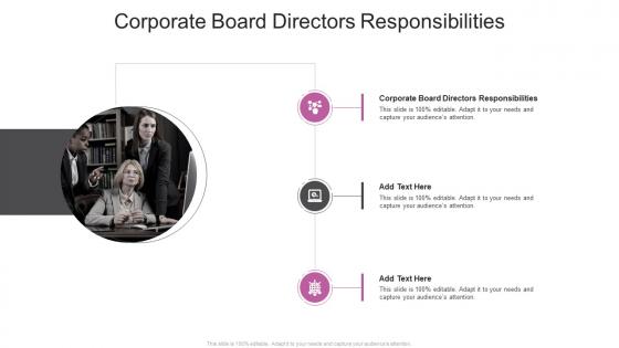 Corporate Board Directors Responsibilities In Powerpoint And Google Slides Cpb