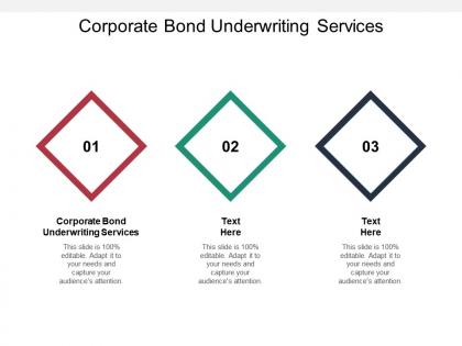 Corporate bond underwriting services ppt powerpoint presentation show gallery cpb