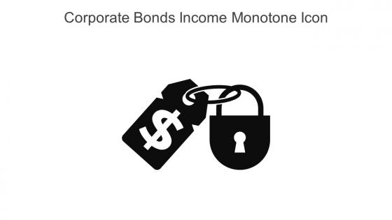 Corporate Bonds Income Monotone Icon In Powerpoint Pptx Png And Editable Eps Format