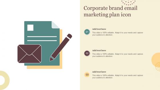 Corporate Brand Email Marketing Plan Icon