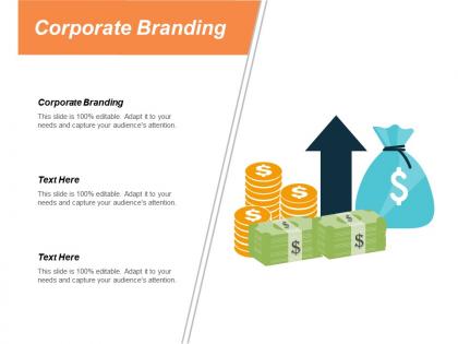 Corporate branding ppt powerpoint presentation layouts mockup cpb