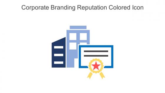 Corporate Branding Reputation Colored Icon In Powerpoint Pptx Png And Editable Eps Format