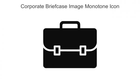 Corporate Briefcase Image Monotone Icon In Powerpoint Pptx Png And Editable Eps Format