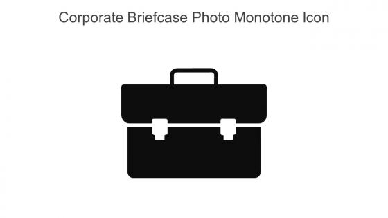 Corporate Briefcase Photo Monotone Icon In Powerpoint Pptx Png And Editable Eps Format
