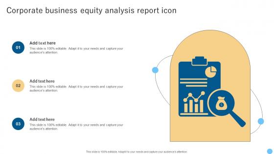 Corporate Business Equity Analysis Report Icon