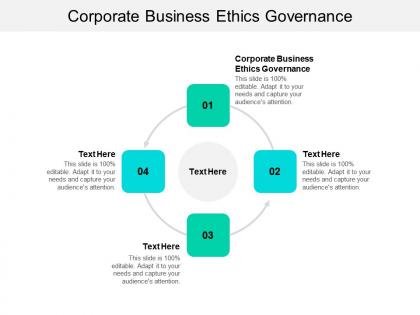 Corporate business ethics governance ppt powerpoint presentation pictures demonstration cpb