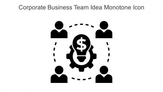 Corporate Business Team Idea Monotone Icon In Powerpoint Pptx Png And Editable Eps Format