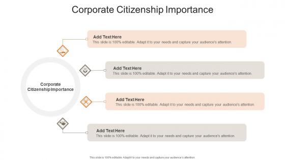 Corporate Citizenship Importance In Powerpoint And Google Slides Cpb
