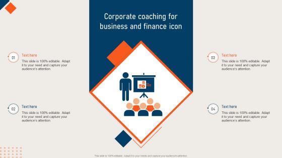 Corporate Coaching For Business And Finance Icon