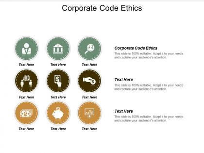 Corporate code ethics ppt powerpoint presentation model introduction cpb
