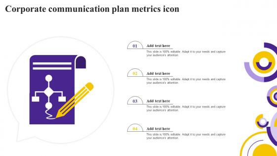 Corporate Communication Plan Metrics Icon