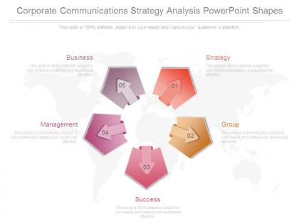 Corporate communications strategy analysis powerpoint shapes