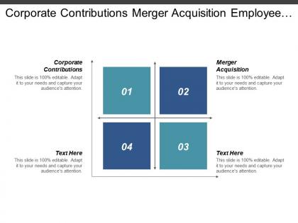 Corporate contributions merger acquisition employee incentive motivation work cpb