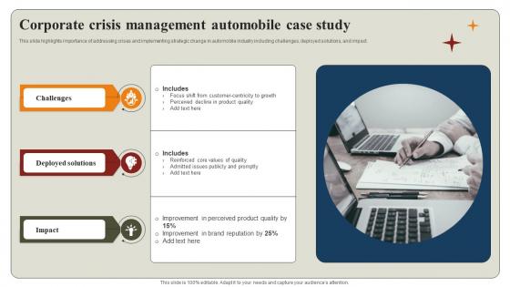 Corporate Crisis Management Automobile Case Study