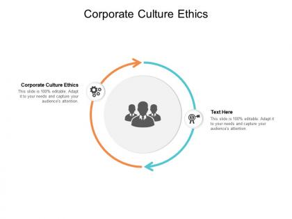Corporate culture ethics ppt powerpoint presentation infographic structure cpb