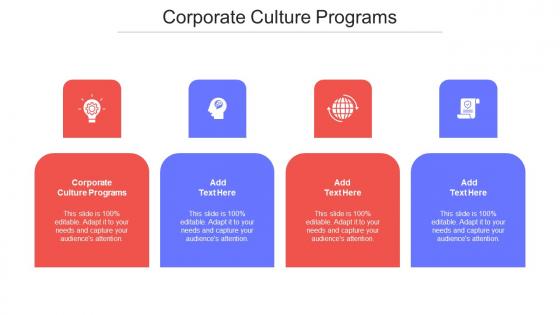 Corporate Culture Programs Ppt Powerpoint Presentation Model Microsoft Cpb