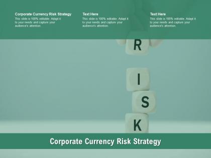 Corporate currency risk strategy ppt infographic template graphics download cpb