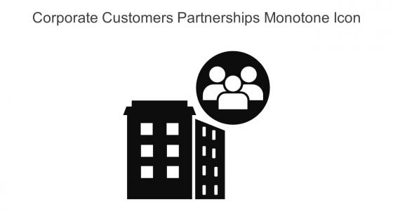 Corporate Customers Partnerships Monotone Icon In Powerpoint Pptx Png And Editable Eps Format