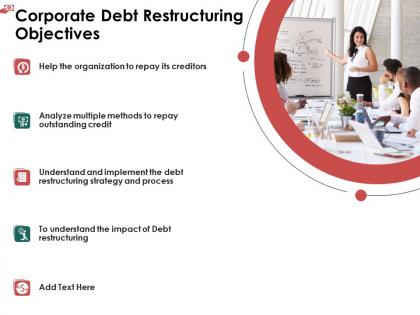 Corporate debt restructuring objectives credit ppt powerpoint file elements