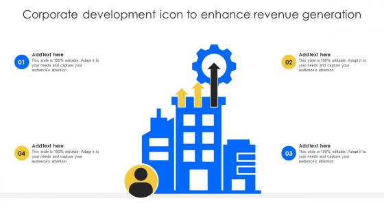 Corporate Development Icon To Enhance Revenue Generation