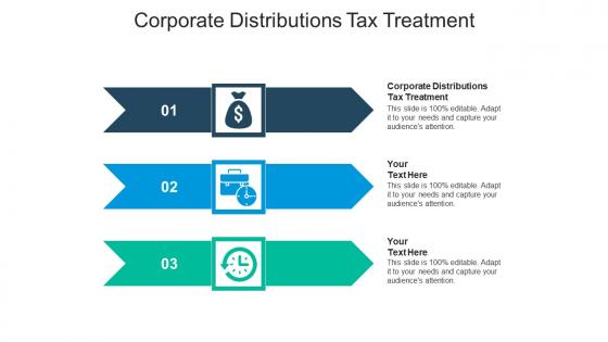 Corporate distributions tax treatment ppt powerpoint presentation slides layouts cpb
