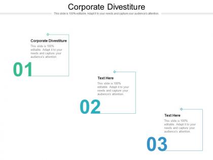 Corporate divestiture ppt powerpoint presentation gallery portrait cpb