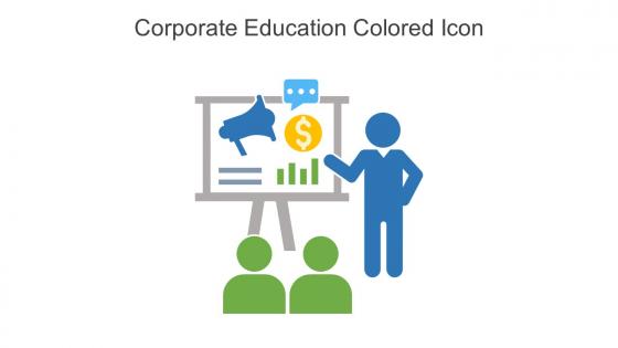 Corporate Education Colored Icon In Powerpoint Pptx Png And Editable Eps Format