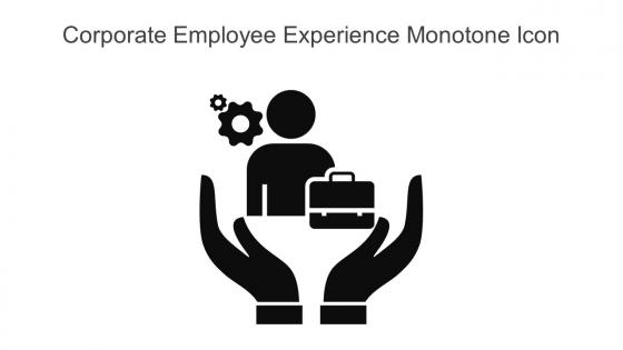 Corporate Employee Experience Monotone Icon In Powerpoint Pptx Png And Editable Eps Format