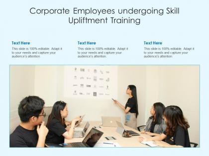 Corporate employees undergoing skill upliftment training