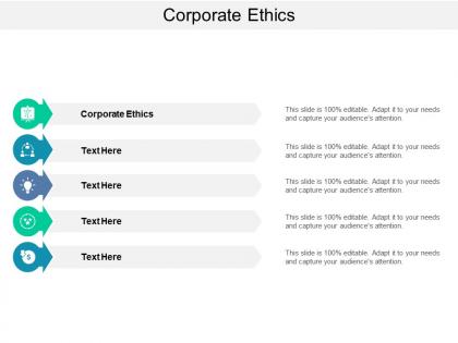 Corporate ethics ppt powerpoint presentation slides topics cpb