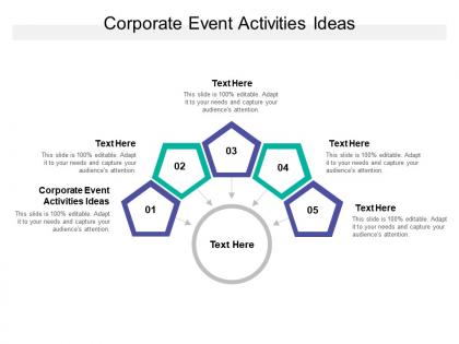 Corporate event activities ideas ppt powerpoint presentation file elements cpb