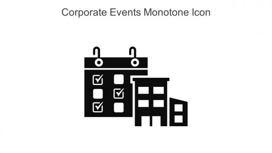 Corporate Events Monotone Icon In Powerpoint Pptx Png And Editable Eps Format