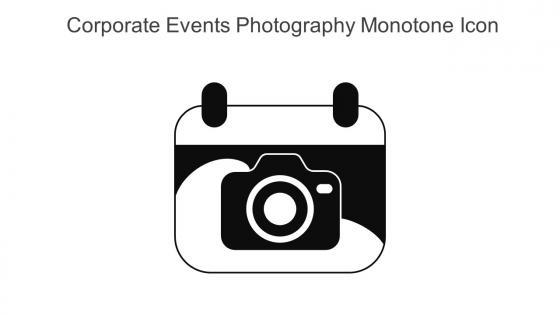 Corporate Events Photography Monotone Icon In Powerpoint Pptx Png And Editable Eps Format