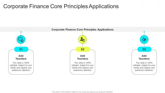 Corporate Finance Core Principles Applications In Powerpoint And Google Slides Cpb