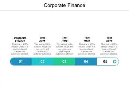 Corporate finance ppt powerpoint presentation icon visual aids cpb