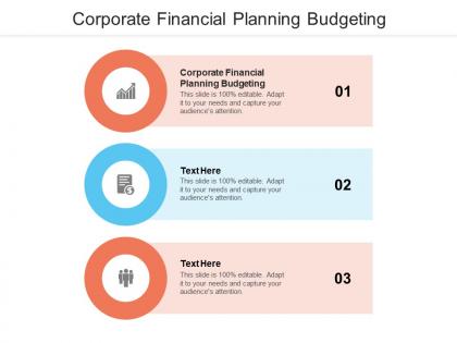 Corporate financial planning budgeting ppt powerpoint presentation model smartart cpb