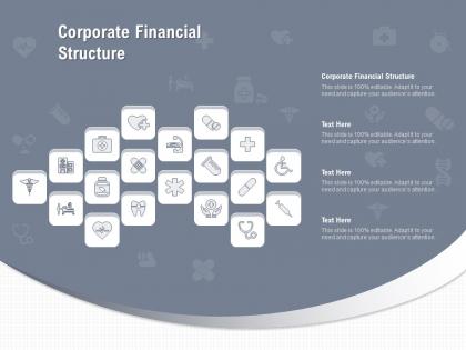 Corporate financial structure ppt powerpoint presentation diagrams