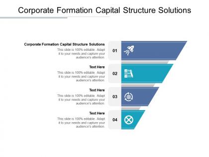 Corporate formation capital structure solutions ppt powerpoint presentation portfolio graphics cpb