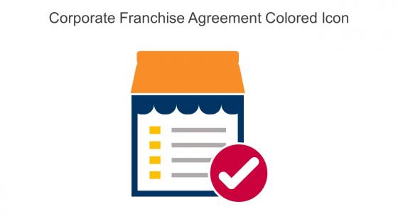 Corporate Franchise Agreement Colored Icon In Powerpoint Pptx Png And Editable Eps Format