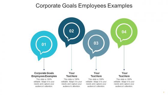 Corporate goals employees examples ppt powerpoint presentation gallery show cpb