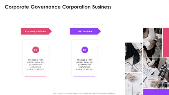 Corporate Governance Corporation Business In Powerpoint And Google Slides Cpb