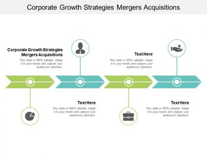 Corporate growth strategies mergers acquisitions ppt powerpoint presentation infographics design inspiration cpb