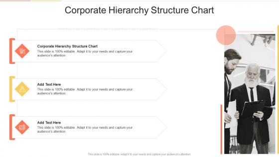 Corporate Hierarchy Structure Chart In Powerpoint And Google Slides Cpb