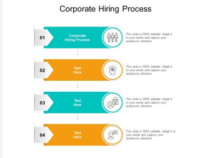Corporate hiring process ppt powerpoint presentation outline structure cpb