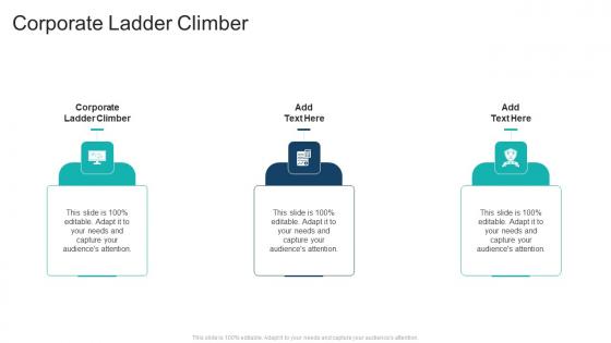 Corporate Ladder Climber In Powerpoint And Google Slides Cpb