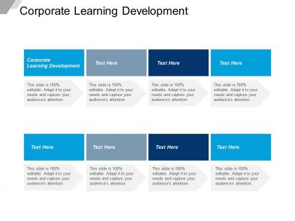 Corporate learning development ppt powerpoint presentation icon slide download cpb