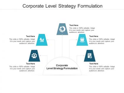 Corporate level strategy formulation ppt powerpoint presentation ideas clipart images cpb