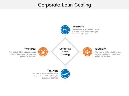 Corporate loan costing ppt powerpoint presentation portfolio diagrams cpb