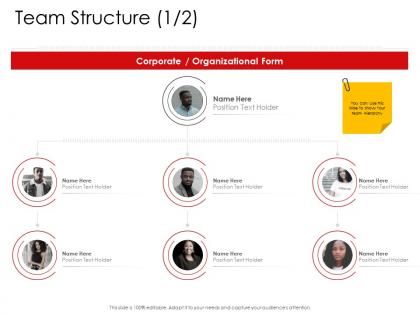 Corporate management team structure ppt professional