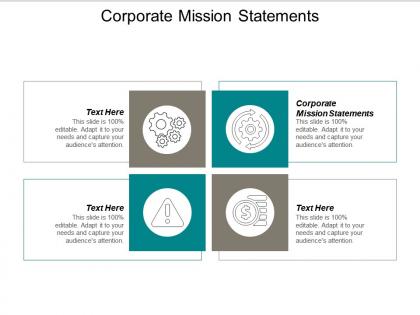 Corporate mission statements ppt powerpoint presentation ideas designs cpb